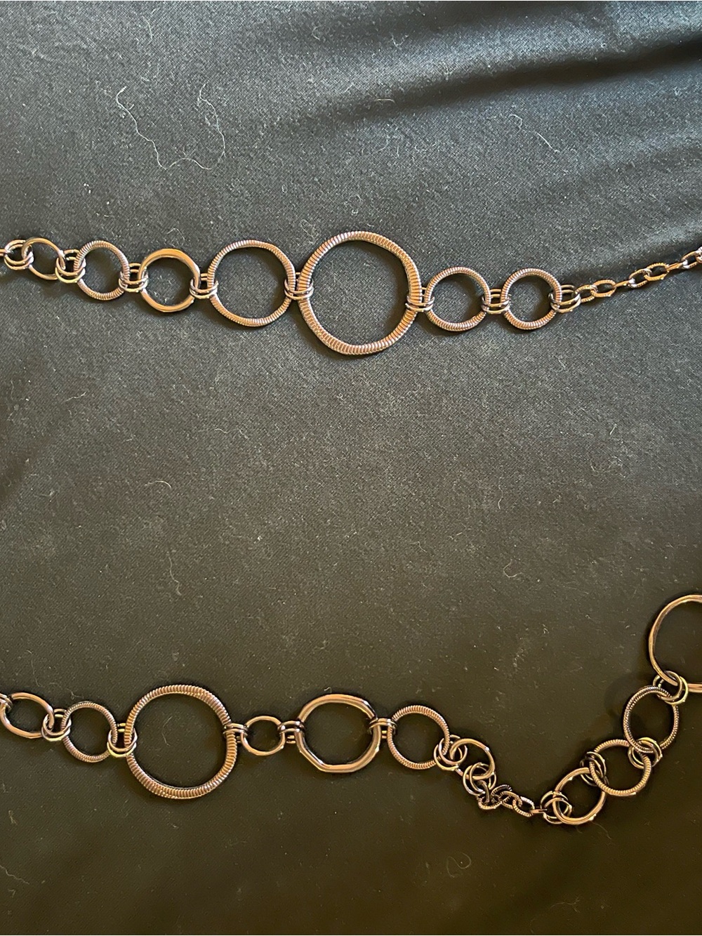 Lia Sophia Bronze-Tone Multi Circle Link Necklace